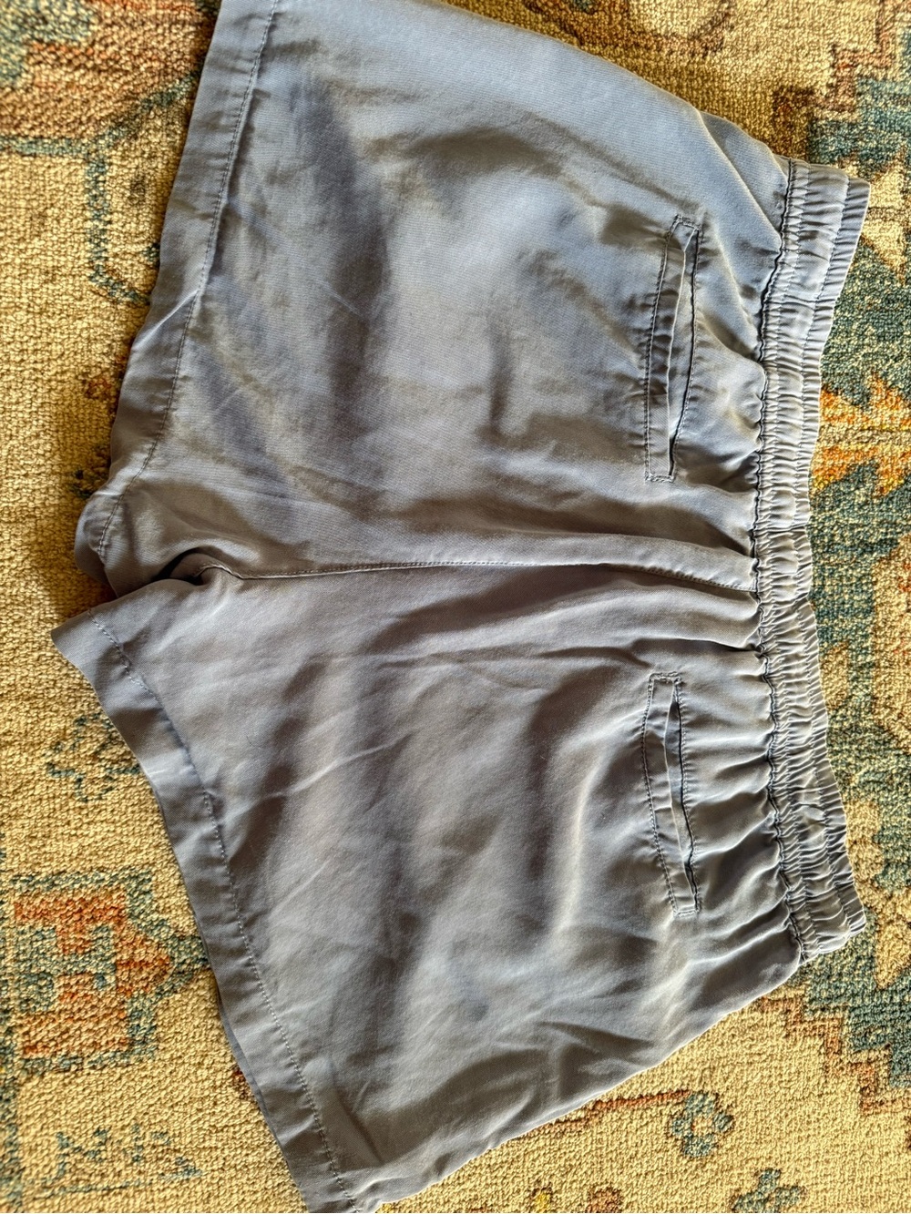 The Southern Shirt Company Light Blue Drawstring Women’s Athletic Shorts - Picture 4 of 4